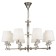 Chandelier Maytoni Mod018PL-08CH, 8HE14, 40W, 77x77x145 cm, chromium color