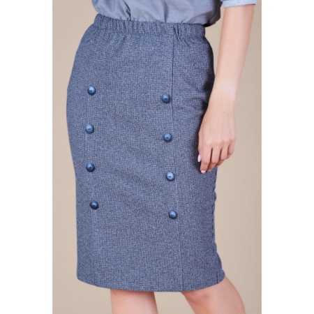Women's skirt, size 44, gray color-2