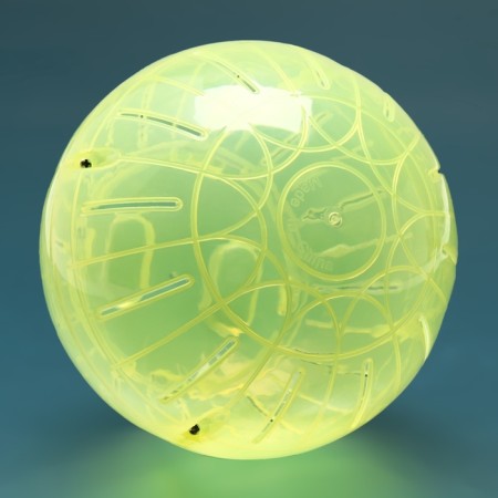 Ball for rodents "Pigzon", 14.5 cm, yellow-5