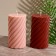 Candle "Pillar" 7.5x7.5x15 cm, soy wax, mix