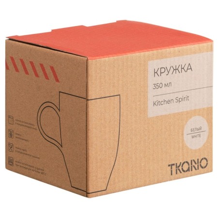 Tkano Kitchen Spirit mug, porcelain, 350 ml, white color-5