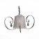 Wall lamp EVOLUCE. SL177.101.01. Azzurro. 1x40 W, E14, 33.5x27 cm, chromium color