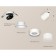 A set of a built -in rotary lamp with acrylic Ambrella Light, Techno, XM8101521, white sand color
