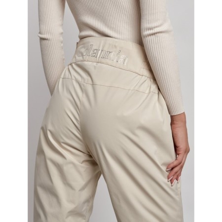 Warmed female trousers, size 48, beige color-5
