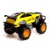 Radio -controlled jeep "racer", works on batteries, yellow color