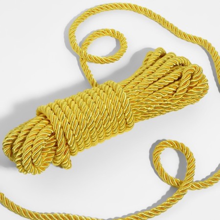 Cord twisted, d = 8 mm, 10 ± 1 m, gold color