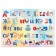 PVC (folding) table 700 x 500 mm, multi-console oilcloth "alphabet" ch_50239