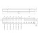 Holder for storing chisels for 22 items, wall, black