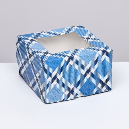 Packaging for 4 cupcakes with a window, "best man", 16 x 16 x 10 cm-1