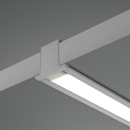 Aluminum profile built-in Led Strip Alm-1209-S-2M, 200x1.24x0.9 cm, silver color-5