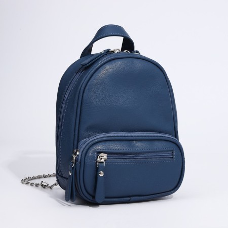 Bag Cross-Bodi Medvedkovo with a zipper, blue color-2
