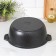 Poster-jackhole, 5 l, d = 28 cm, glass cover, anti-stick coating, black color
