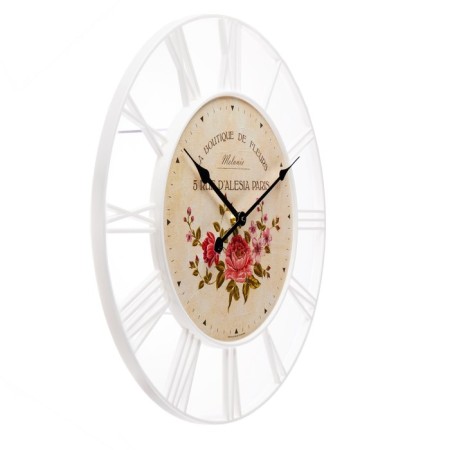 Wall clock, series: interior, "roses", smooth move, d-45 cm-2