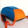 Sports' backpack on lightning, Textura, external pocket, blue color
