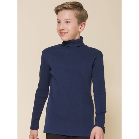 Turtleneck for a boy Pelican, height 158 ​​cm, dark blue color
