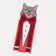 Buildings are children, width 2.5 cm, butterfly, red color