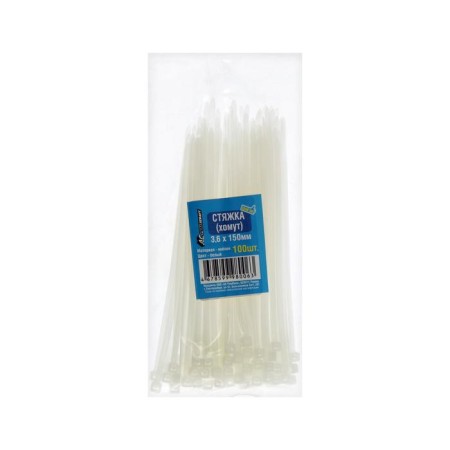 Nylon clamp 3.6x150 mm, white, set 100 pcs-1