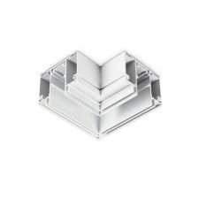 Ambrella connector angular for the Magnetic 48V busbar in the GL3391 WH stretch ceiling, white