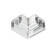 Ambrella connector angular for the Magnetic 48V busbar in the GL3391 WH stretch ceiling, white