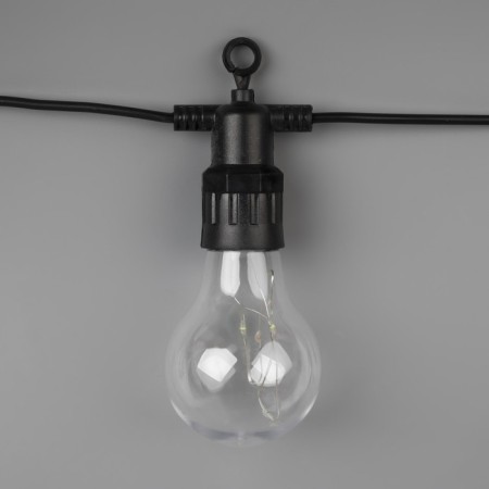 Girlyanda "Bels Light" 5 m with nozzles "dew", IP44, UMS, dark thread, 50 LED, glow of Multi, 3 V-1