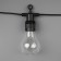 Girlyanda "Bels Light" 5 m with nozzles "dew", IP44, UMS, dark thread, 50 LED, glow of Multi, 3 V