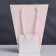 Package-carrier for flowers 18 × 14 × 35 x 28 cm, pink