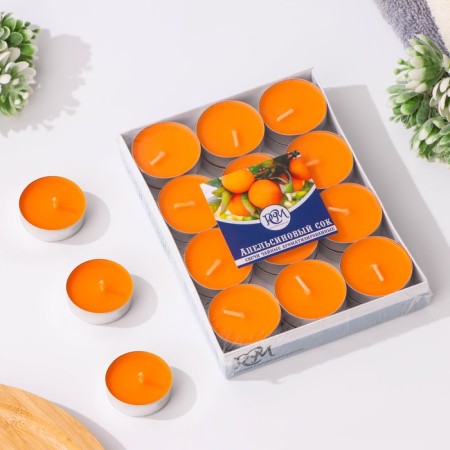 A set of aromatic orange juice, 24 pcs