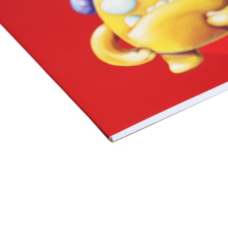 Album for drawing A4, 20 sheets, block 120 g/m², glue, Erich Krause "Jolly Friends", 100% whiteness, solid substrate-2