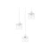 Lamp in the style of Loft Ambrella Light, TraDitional, TR8078, 3HE27, white color