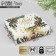 Box a gift New Year's folding "New Year's watercolor", embossing, 20 x 18 x 5 cm, New Year