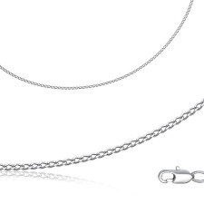 The shell weaving chain, platinum, 50cm
