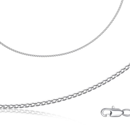 The shell weaving chain, platinum, 50cm