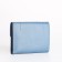 Women's wallet on the button, blue color