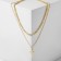 Piece "chain" cross, color gold, 43 cm