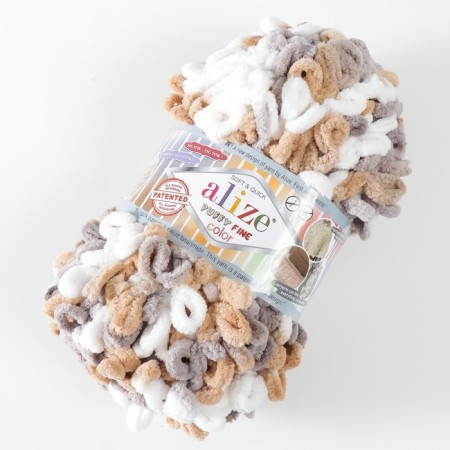 Yarn "Puffy fine color" 100% micropoliester 14.5m/100g (6403)-1