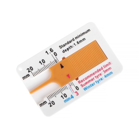 Tire tread thickness meter, 0-20 mm