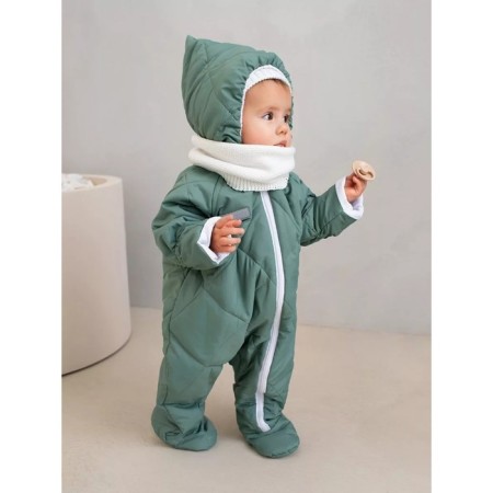 Combineson Children's demi -season quilted amrobaby elf, height 68 cm, mint color-11