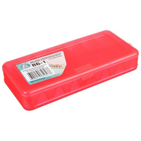 Box for wobblers and balancers VB-1, 2-way, 7+7 departments, 190 x 85 x 35 mm, red
