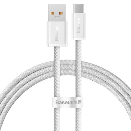 Cable Baseus, Type -C - USB, 100W, 1 m, white-1