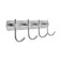 Cappio CVF001 hanger, metallic, four -rose, matte chromium