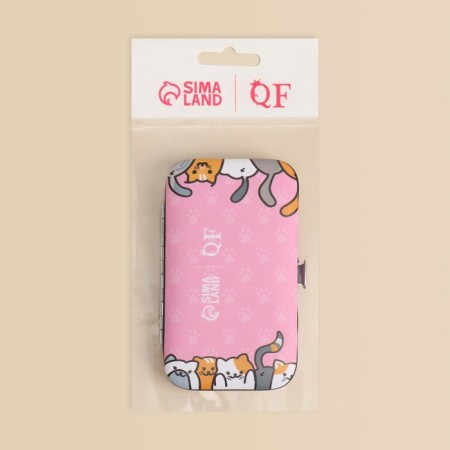 Manicure set "Nice Day", 6 items, in case, pink color-7