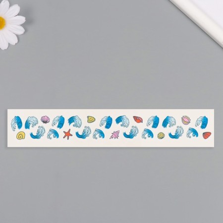 Tattoo on the body color "Bracelet. Shell" 20x3 cm-3