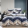 Bedding euro sofi de Marko "Devis", size 230x250 cm, 200x220 cm, 50x70 cm - 2 pcs, 70x70 cm - 2 pcs, color blue