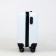 Small suitcase 20 "On a zipper, code castle, 4 wheels, white color
