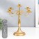 Summary Metal for 5 candles "Provence" gold 32x32x32 cm