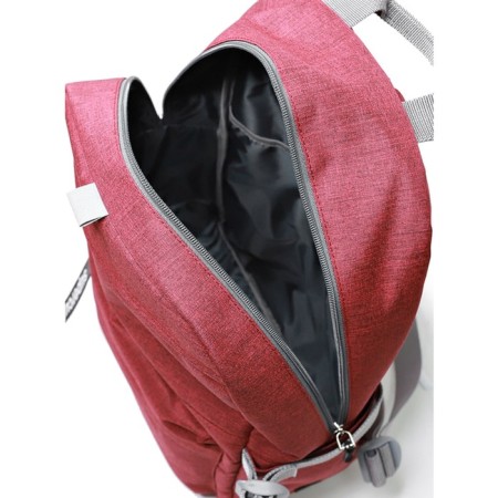 Youth backpack, synthetic fabric, 285x440x135 cm, Bordeaux/black-4