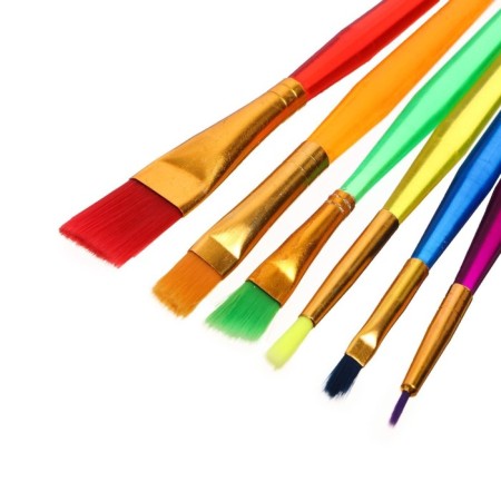 Set of brushes "Rainbow" synthetics, 6 pieces-5