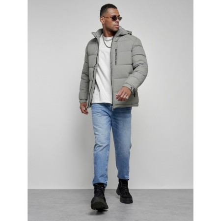 Sports male Winter, size 58, gray color-17