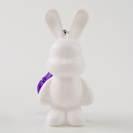Diamond keychain "Bunny", pink color, with your own hands-5