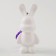 Diamond keychain "Bunny", pink color, with your own hands